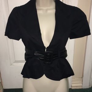 Blazer short sleeve with black belt